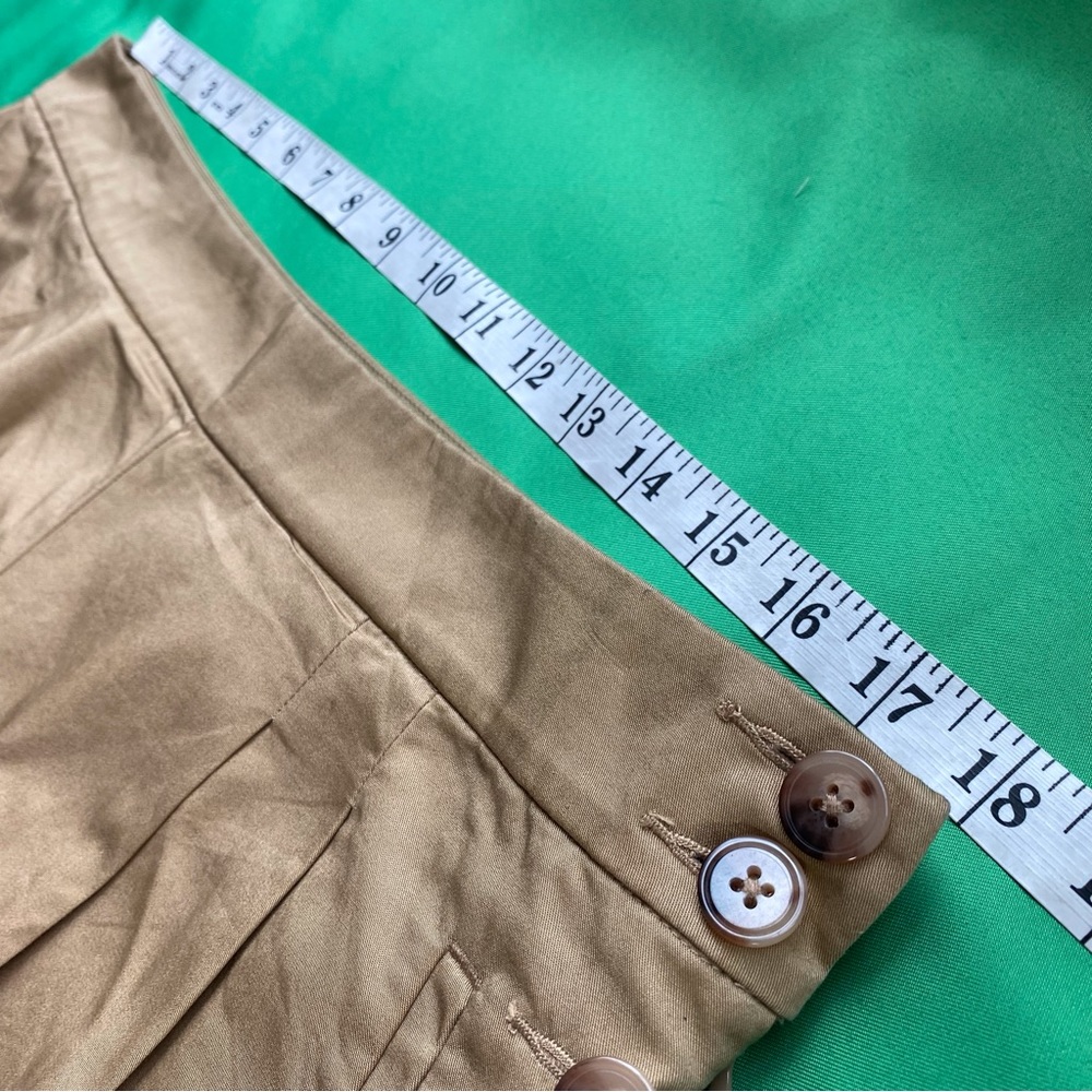NWT LOFT The Side Button Poplin Wide Leg Pant - Picture 6 of 9